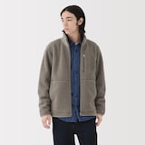 紳士　ボアフリースジャケット