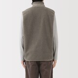 紳士　ボアフリースベスト