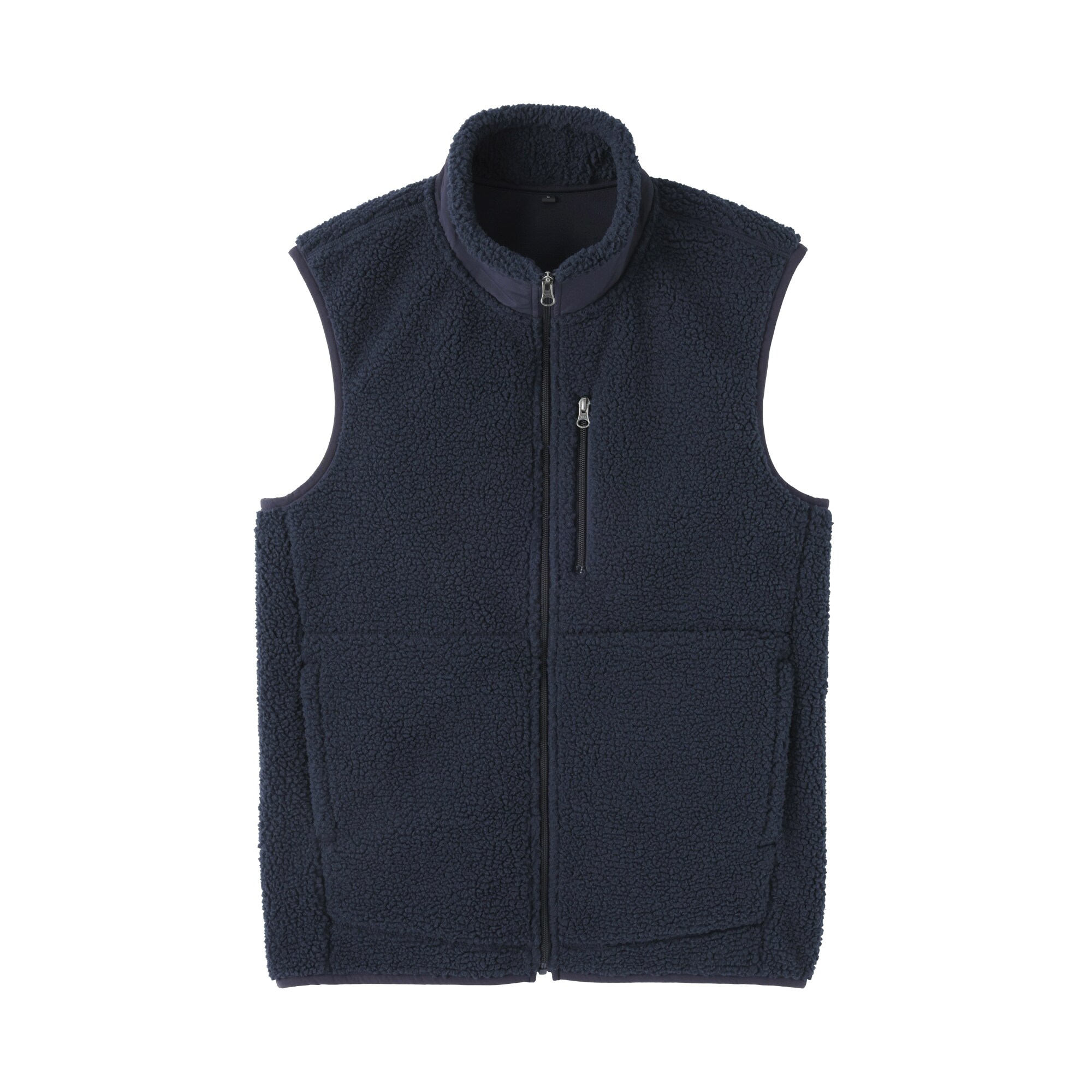 紳士　ボアフリースベスト