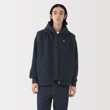 紳士　ボアフリースベスト