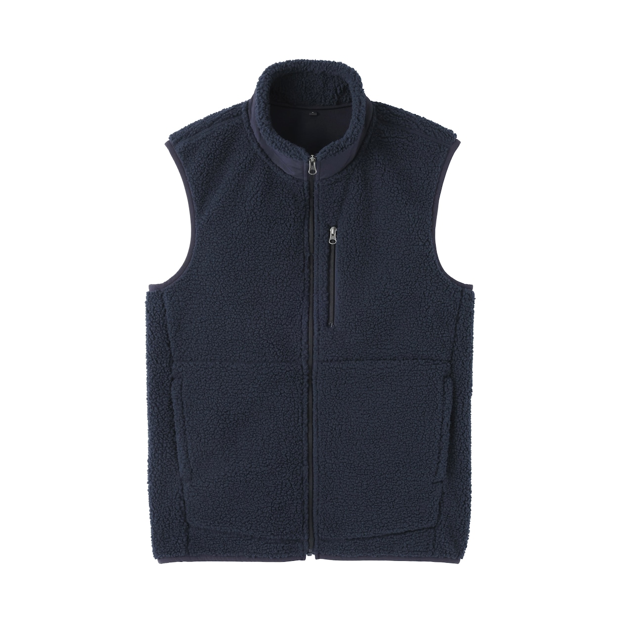 紳士　ボアフリースベスト