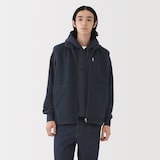 紳士　ボアフリースベスト