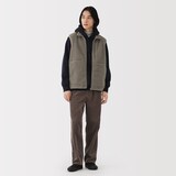 紳士　ボアフリースベスト