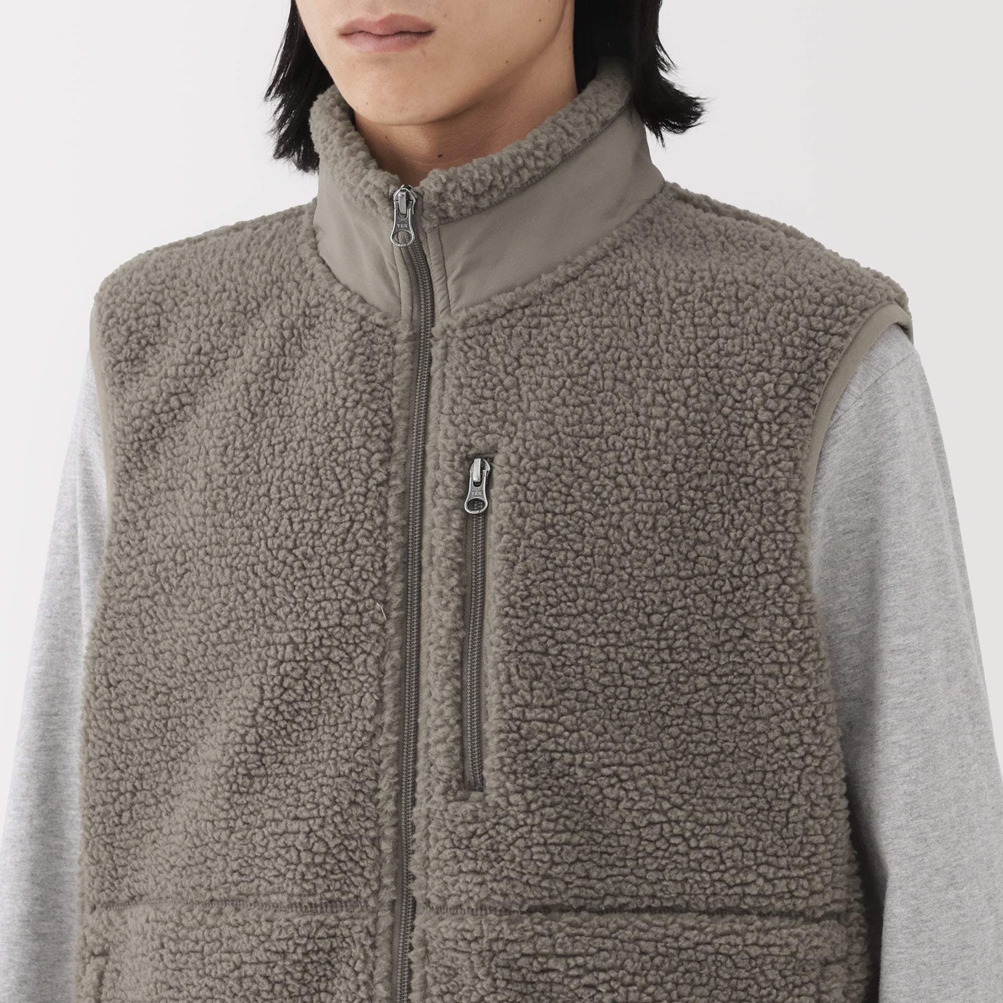 紳士 ボアフリースベスト | 無印良品