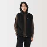 紳士　ボアフリースベスト