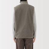 紳士　ボアフリースベスト