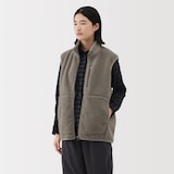 紳士　ボアフリースベスト