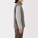 紳士　ボアフリースベスト