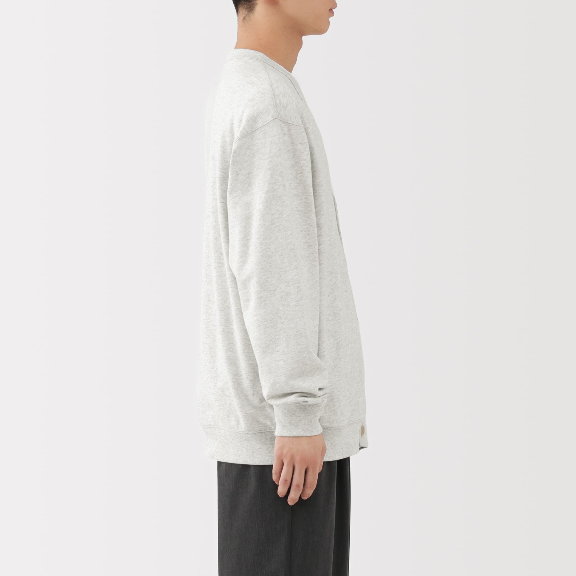 紳士　ライトスウェットＶネックカーディガン