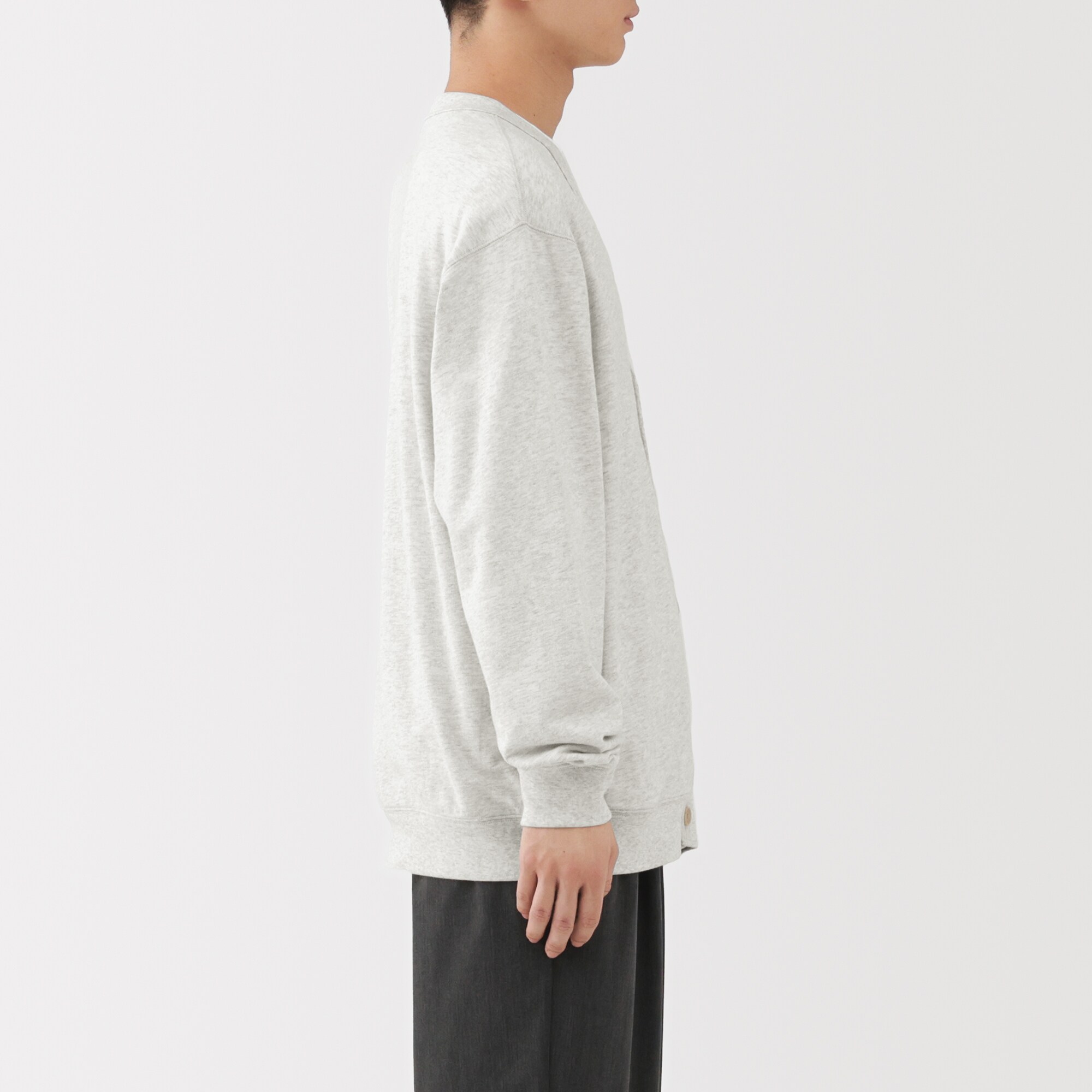 紳士　ライトスウェットＶネックカーディガン