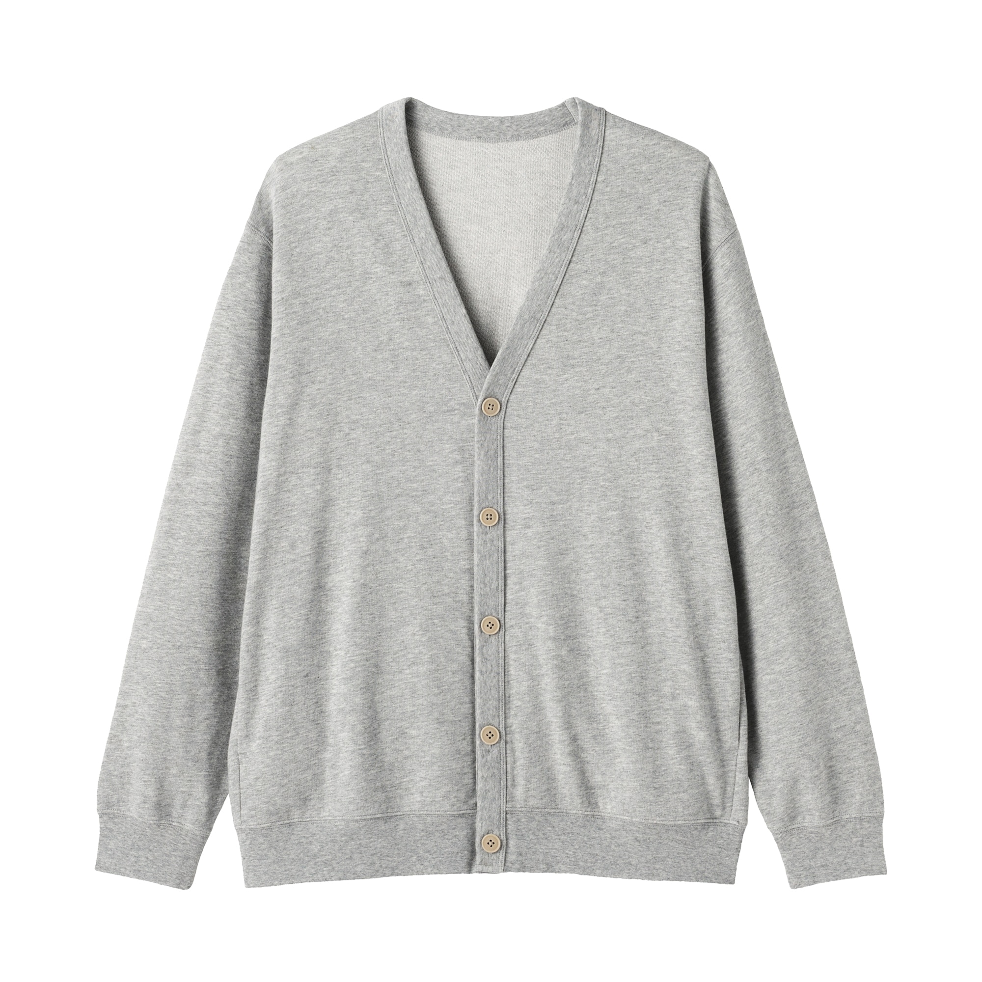 紳士　ライトスウェットＶネックカーディガン