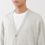 紳士　ライトスウェットＶネックカーディガン