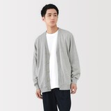 紳士　ライトスウェットＶネックカーディガン