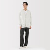 紳士　ライトスウェットＶネックカーディガン