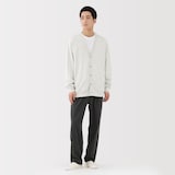 紳士　ライトスウェットＶネックカーディガン