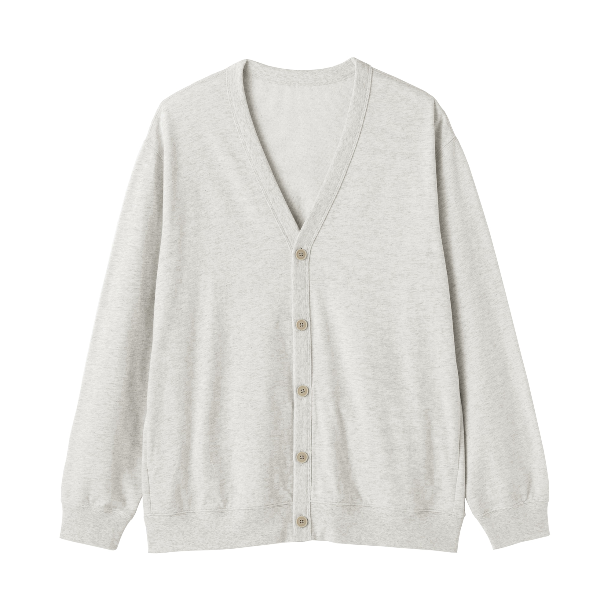紳士　ライトスウェットＶネックカーディガン