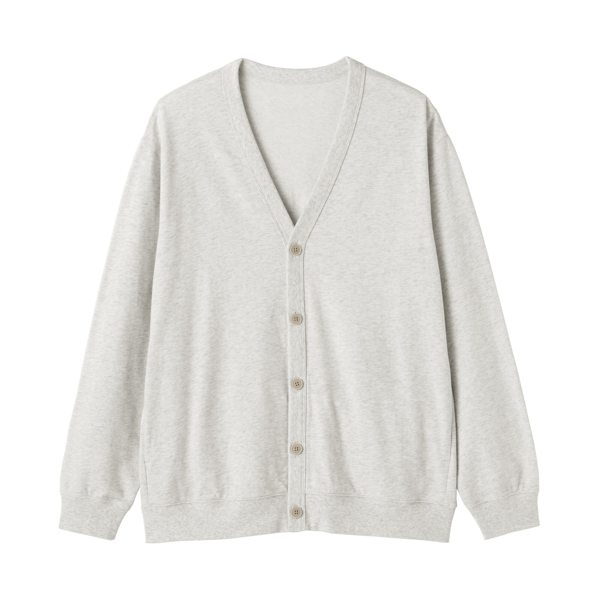 紳士　ライトスウェットＶネックカーディガン