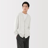 紳士　ライトスウェットＶネックカーディガン