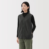 紳士　素材に還るフリースベスト