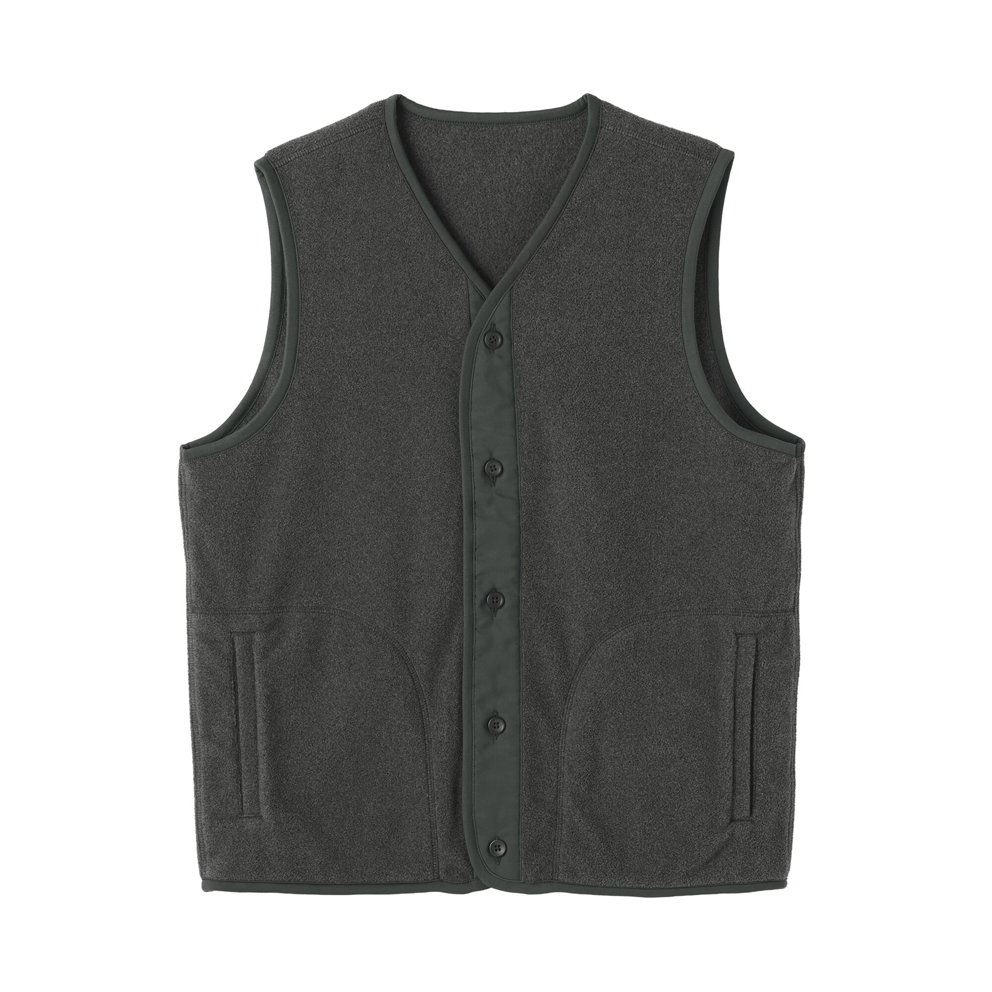 紳士 素材に還るフリースベスト | 無印良品