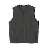 紳士　素材に還るフリースベスト