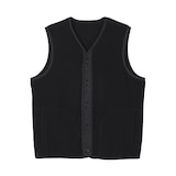 紳士　素材に還るフリースベスト