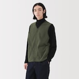 紳士　素材に還るフリースベスト