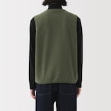 紳士　素材に還るフリースベスト