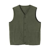 紳士　素材に還るフリースベスト