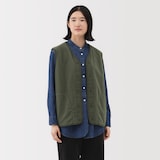 紳士　素材に還るフリースベスト