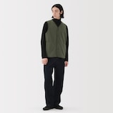 紳士　素材に還るフリースベスト