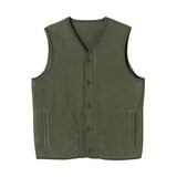紳士　素材に還るフリースベスト
