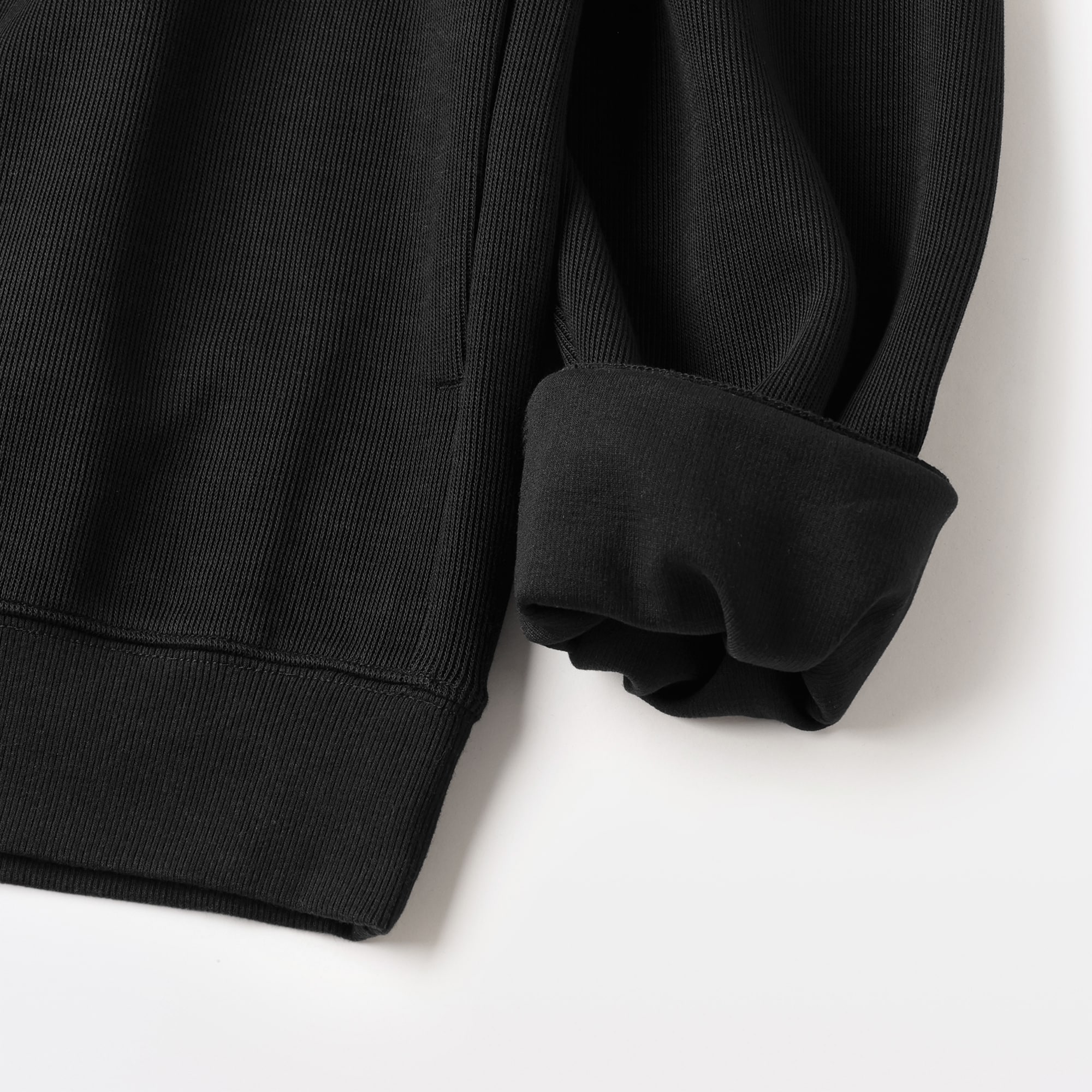 紳士　二重編みハーフジッププルオーバー