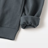 紳士　二重編みハーフジッププルオーバー