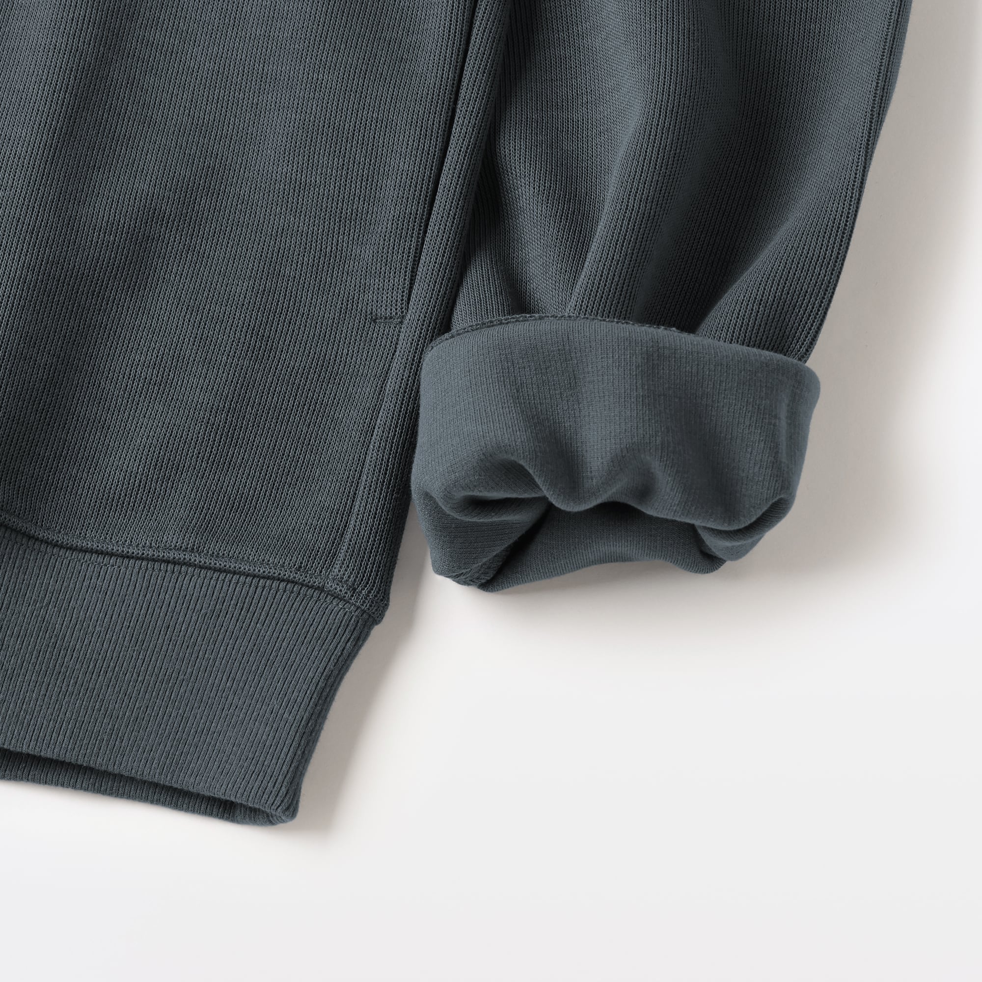 紳士　二重編みハーフジッププルオーバー