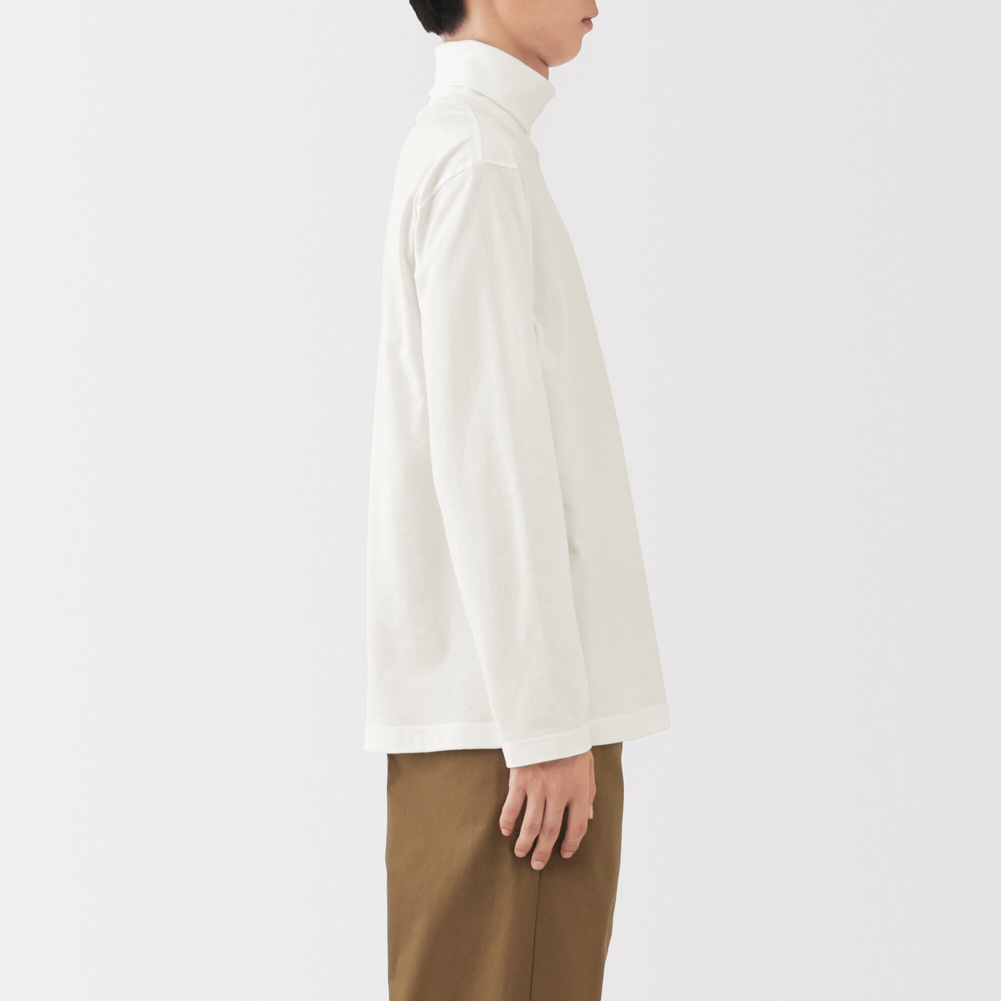 紳士 起毛タートルネック長袖Tシャツ | 無印良品