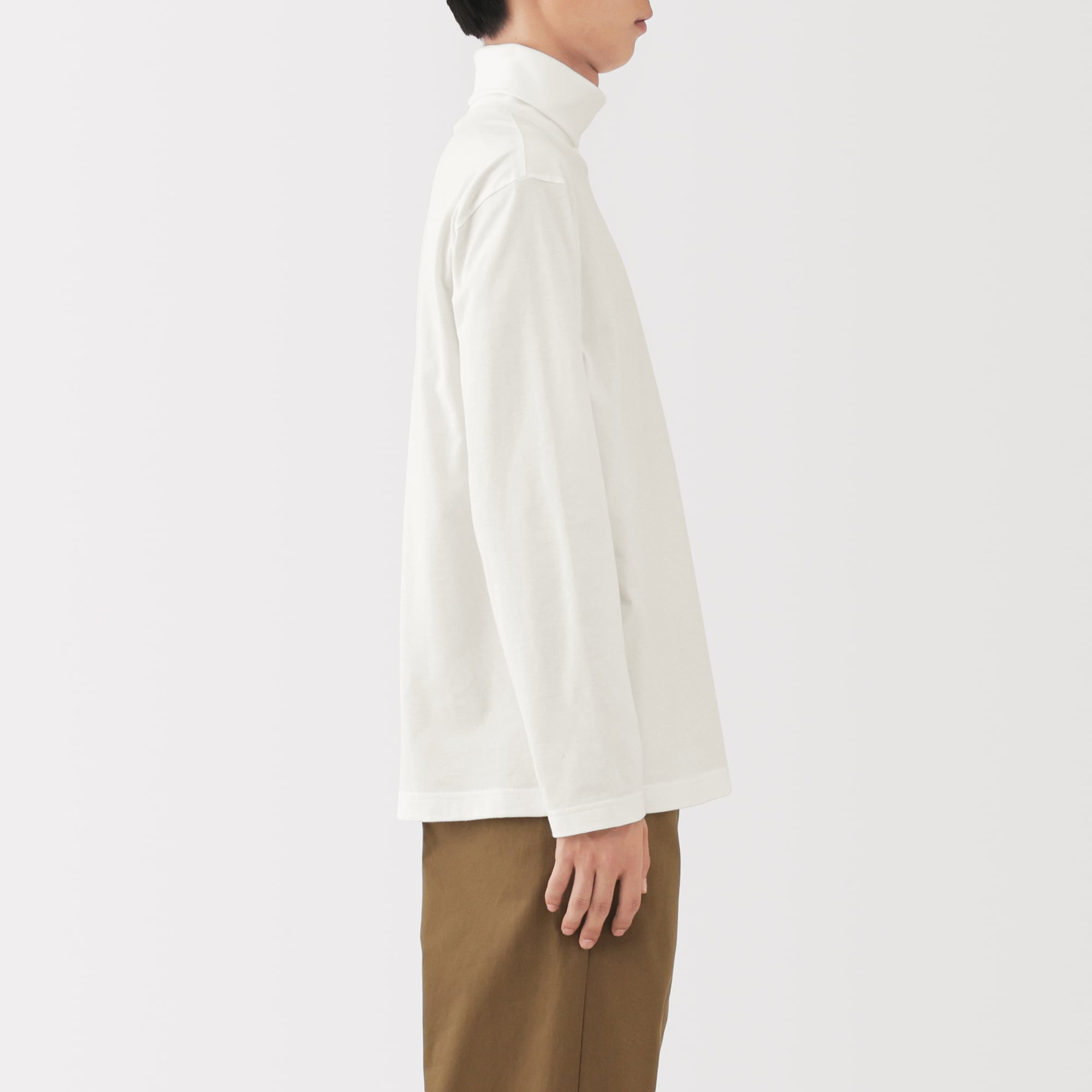 紳士　起毛タートルネック長袖Ｔシャツ