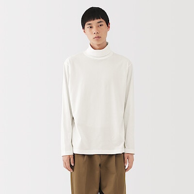 紳士　起毛タートルネック長袖Ｔシャツ