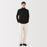 紳士　起毛タートルネック長袖Ｔシャツ