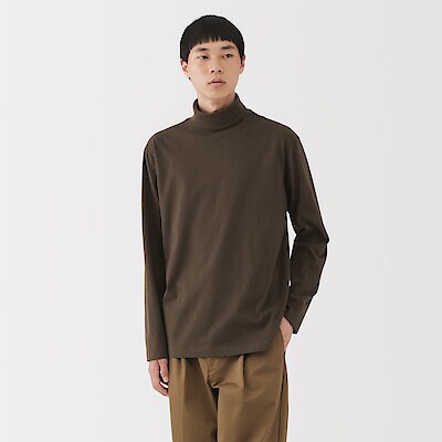 【１０月中旬発売予定】紳士　起毛タートルネック長袖Ｔシャツ