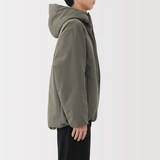 紳士　防風撥水中わたフードジャケット
