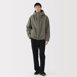 紳士　防風撥水中わたフードジャケット