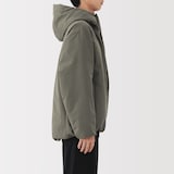 紳士　防風撥水中わたフードジャケット