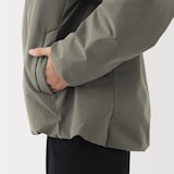 紳士　防風撥水中わたフードジャケット