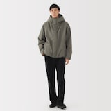 紳士　防風撥水中わたフードジャケット