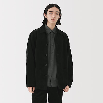 紳士　木の実から作ったカポック混コーデュロイジャケット