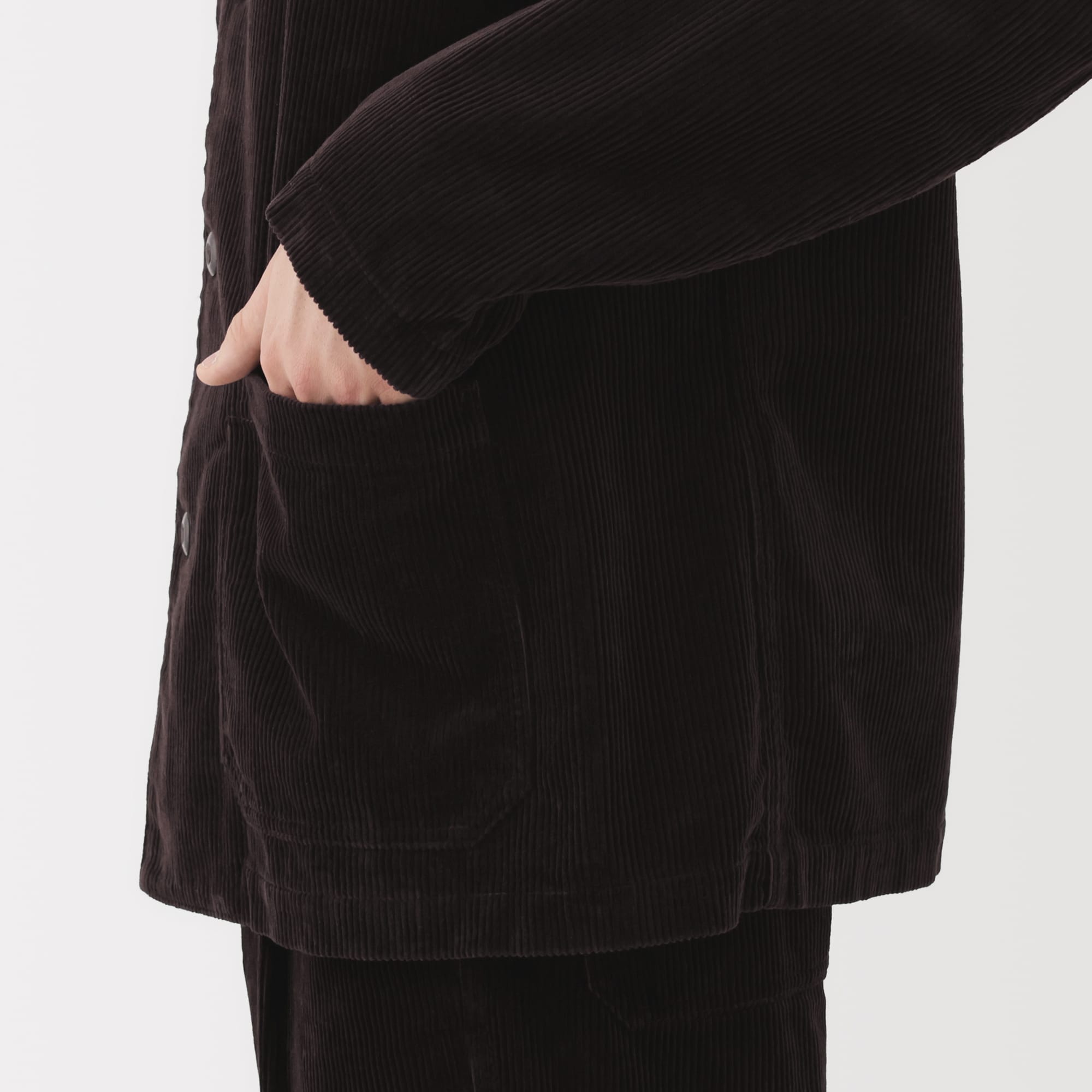 紳士　木の実から作ったカポック混コーデュロイジャケット