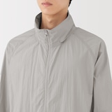 紳士　撥水ナイロンポケッタブルウィンドブレーカー