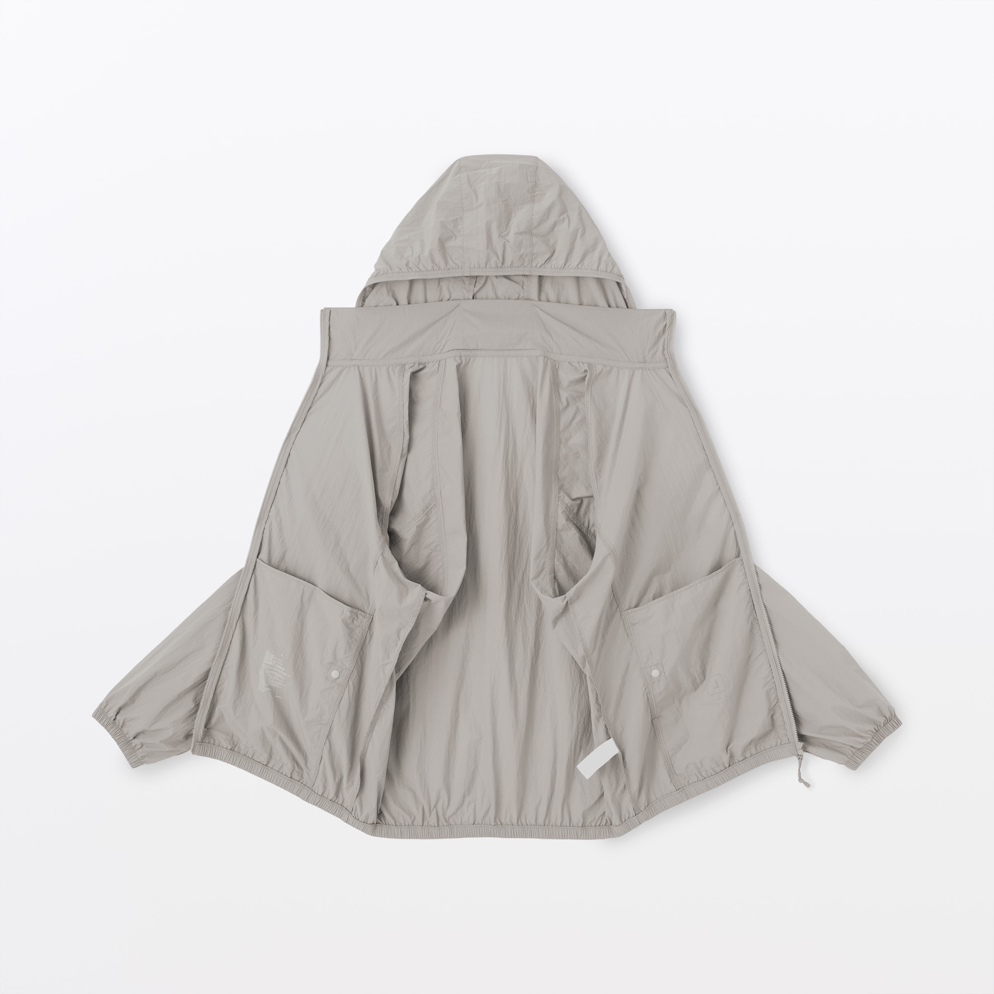 紳士　撥水ナイロンポケッタブルウィンドブレーカー