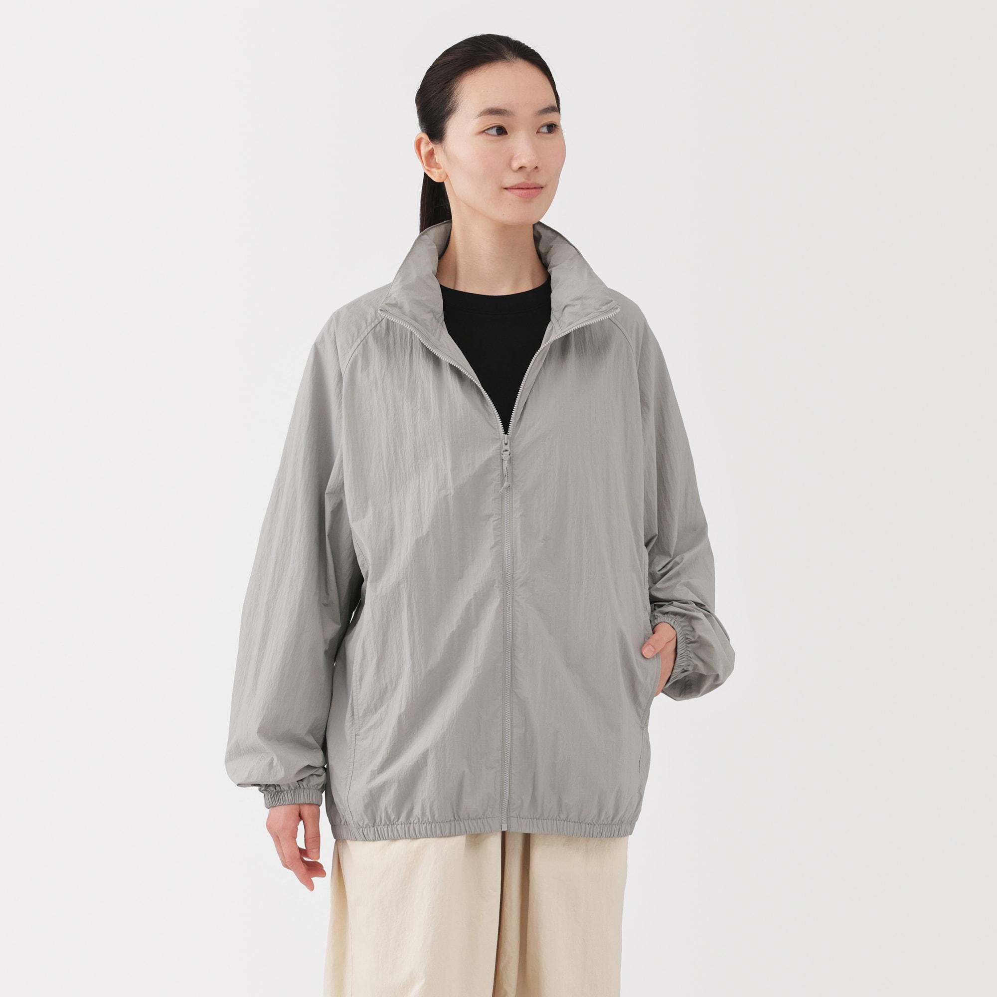 紳士 撥水ナイロンポケッタブルウィンドブレーカー | 無印良品